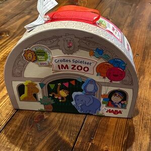 HABA Zoo Adventure Playset with Colorful Animals